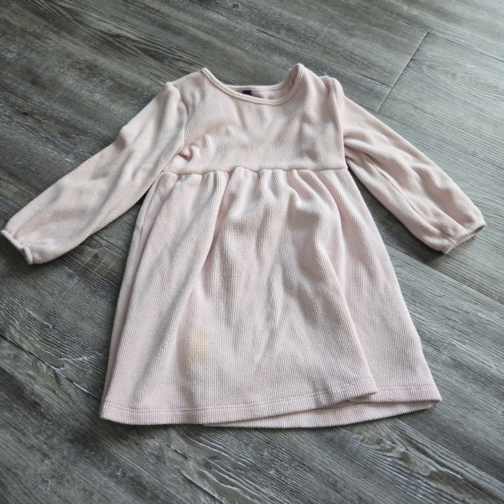 3T Girls Old Navy Light Pink Long-Sleeve Kids Dress